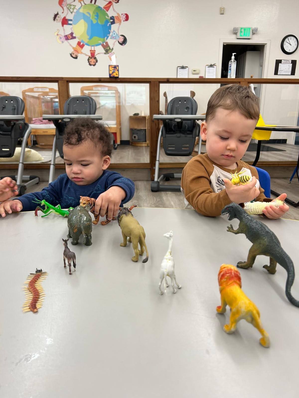 Children playing with toys