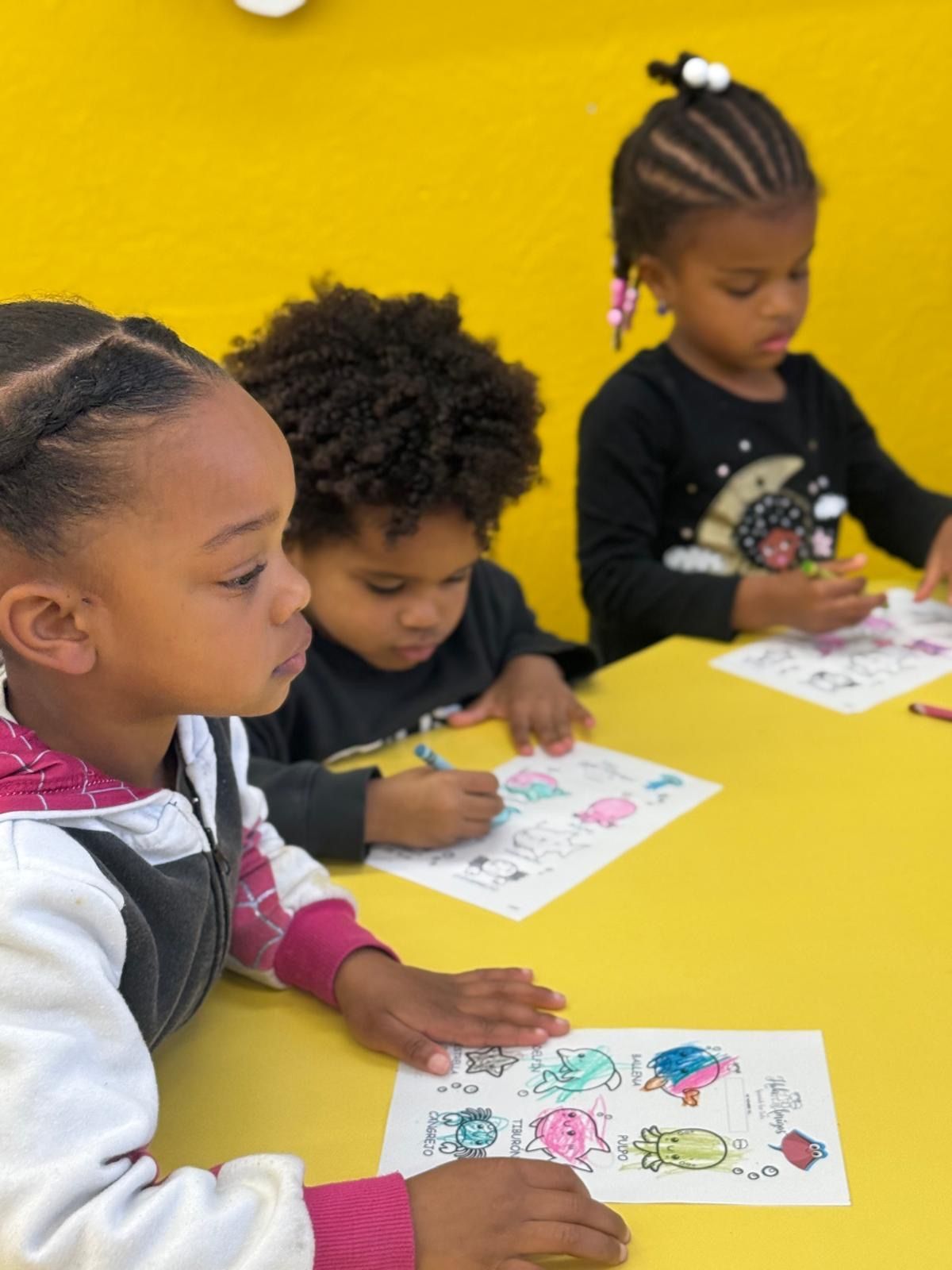 Group of preschoolers playing together