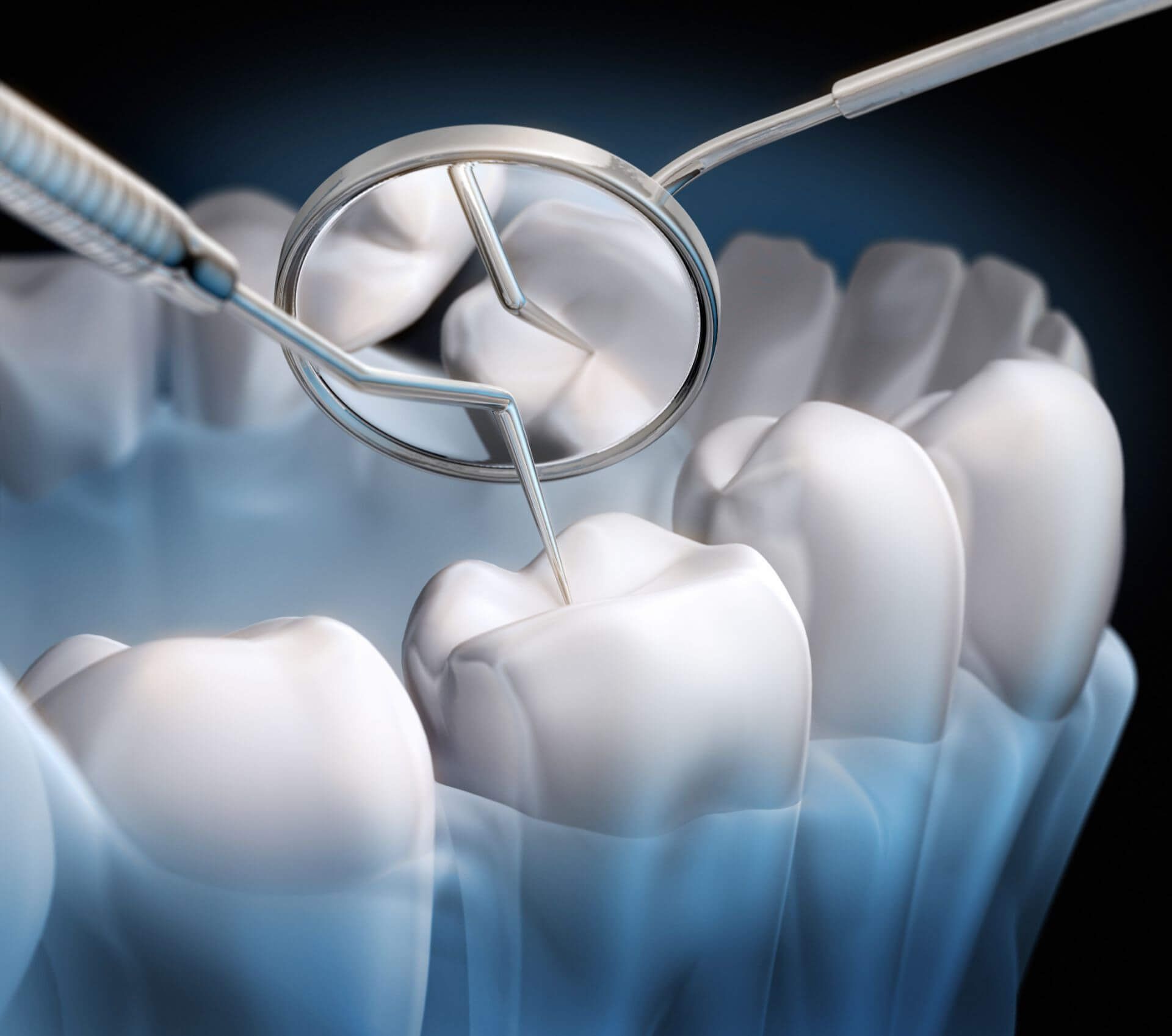 illustrazione di cura dentale