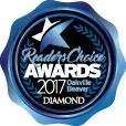 It is a badge that says readers choice awards 2017 diamond.