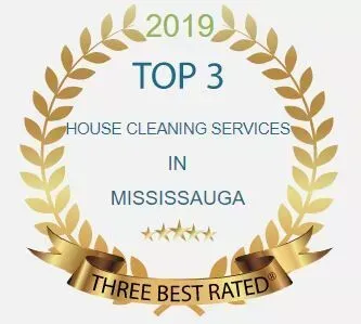 A logo for top 3 house cleaning services in mississauga