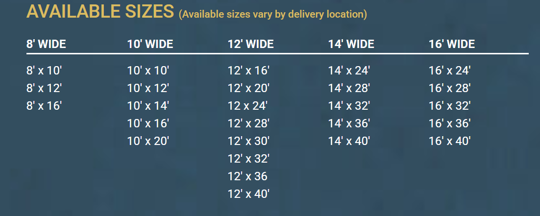 Sizes of products available: 8