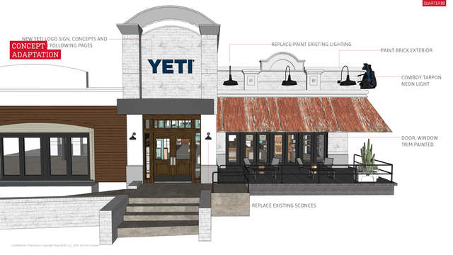 YETI retail interior design - High end experience design