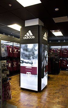 A store with a sign that says adidas on it.