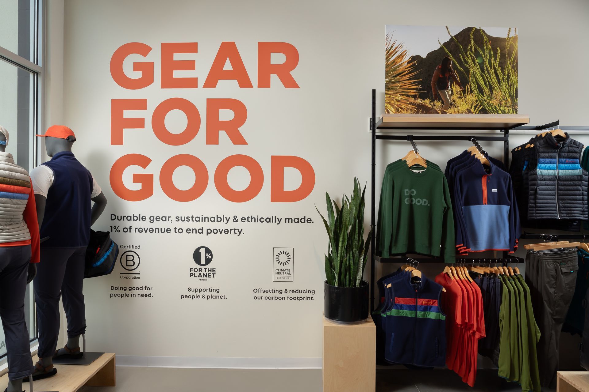 Cotopaxi store design supported and production by Quarter20