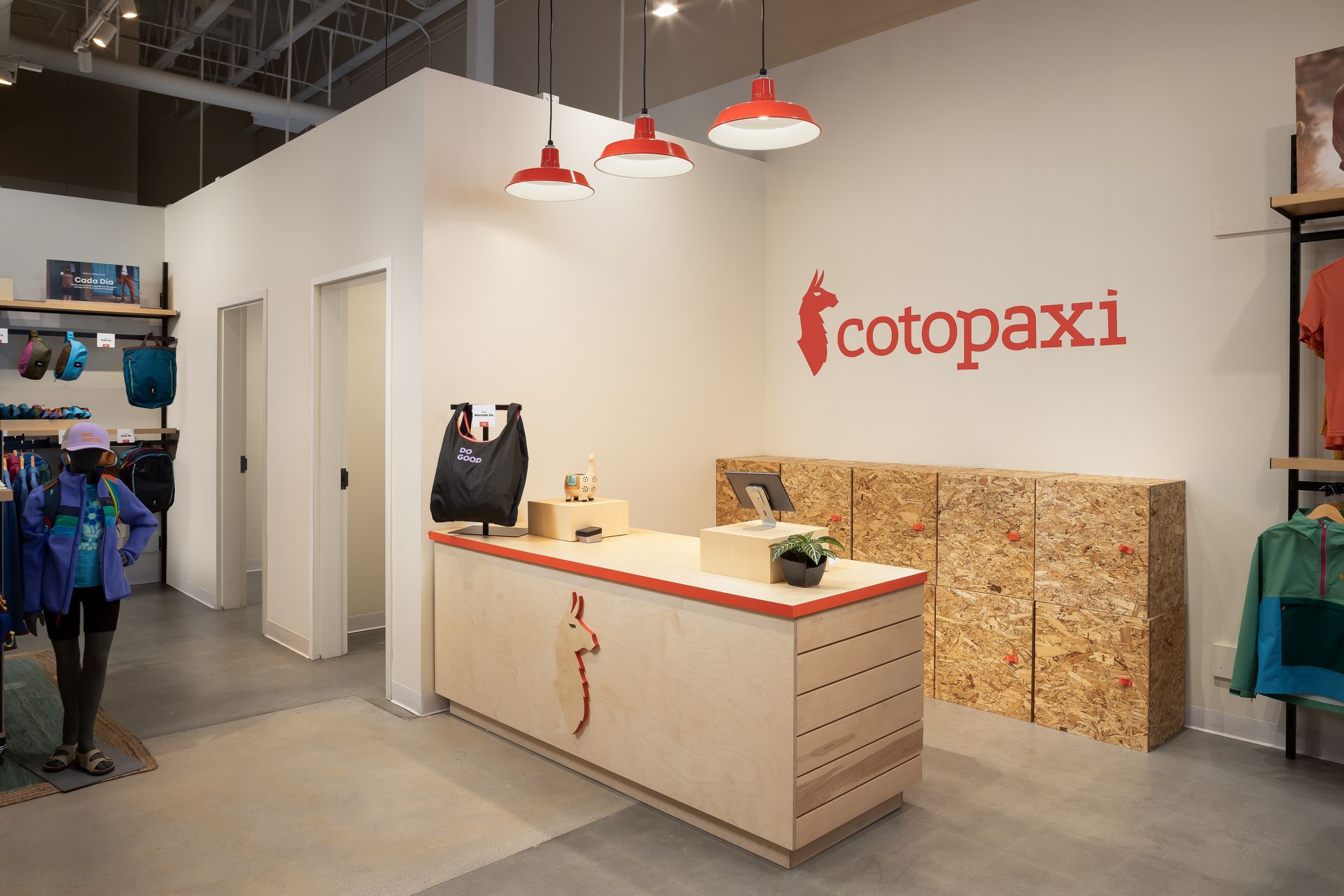 Cotopaxi store design supported and production by Quarter20