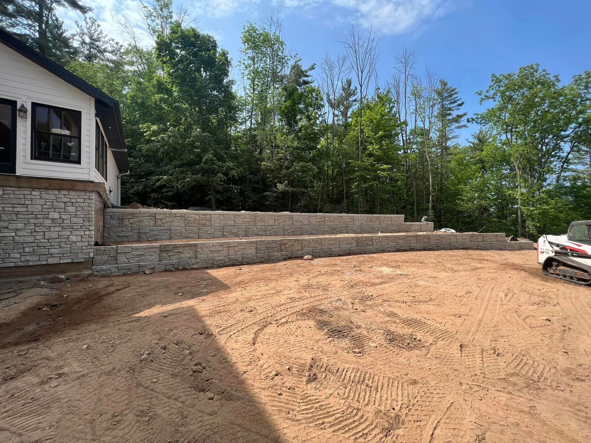 Image of retaining wall.