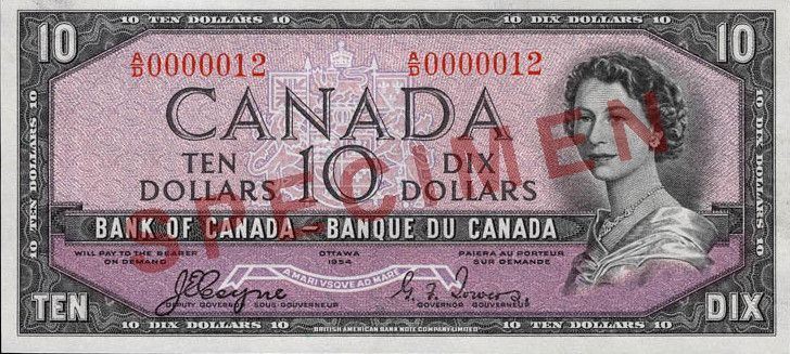 Cropped version of 1984,0023,00122,000,a1,2d0082.jpg, from Canada, Bank of Canada, 10 dollars : 1954 at the National currency Museum of the Bank of Canada.
Author Bank of Canada.