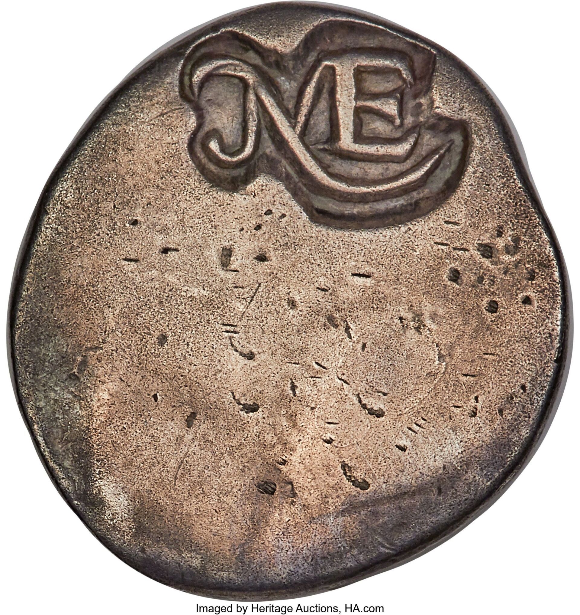 1652 New England Sixpence. Heritage Auctions