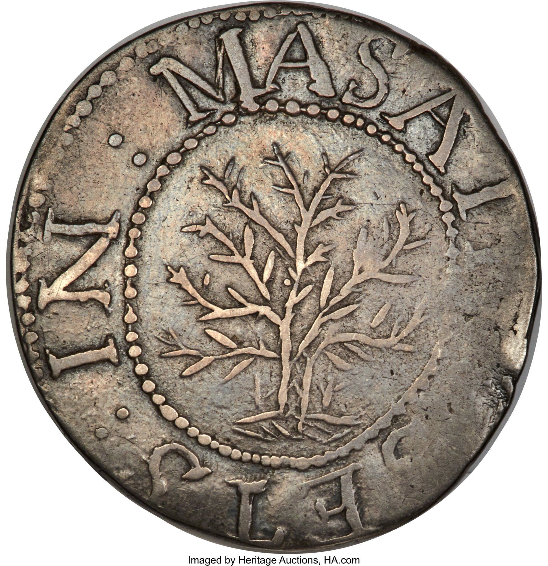 1652 Oak Tree Shilling Offered By Heritage Auctions, HA.com