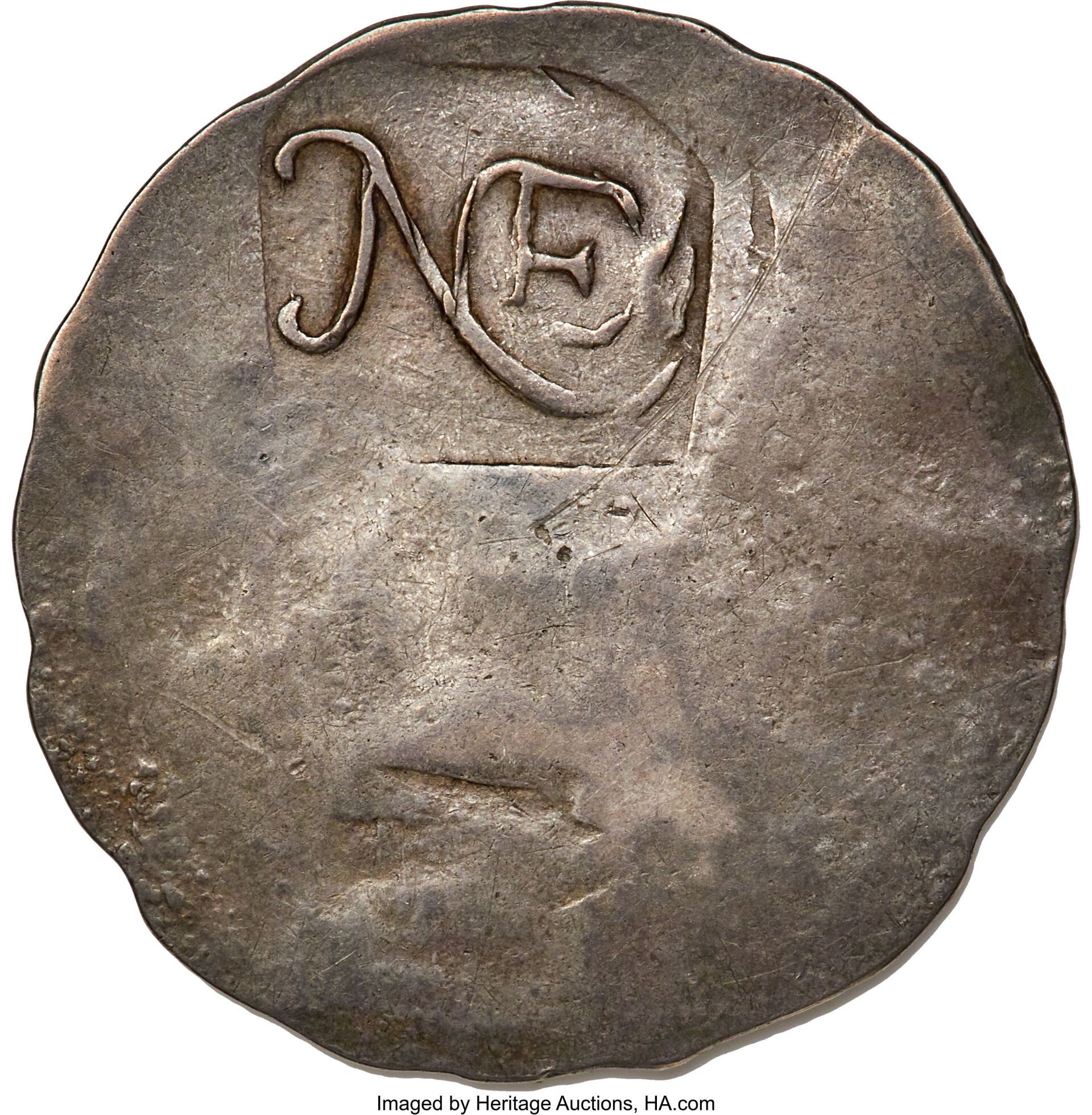 1652 New England Shilling, Salmon 2-B, XF45 NGC