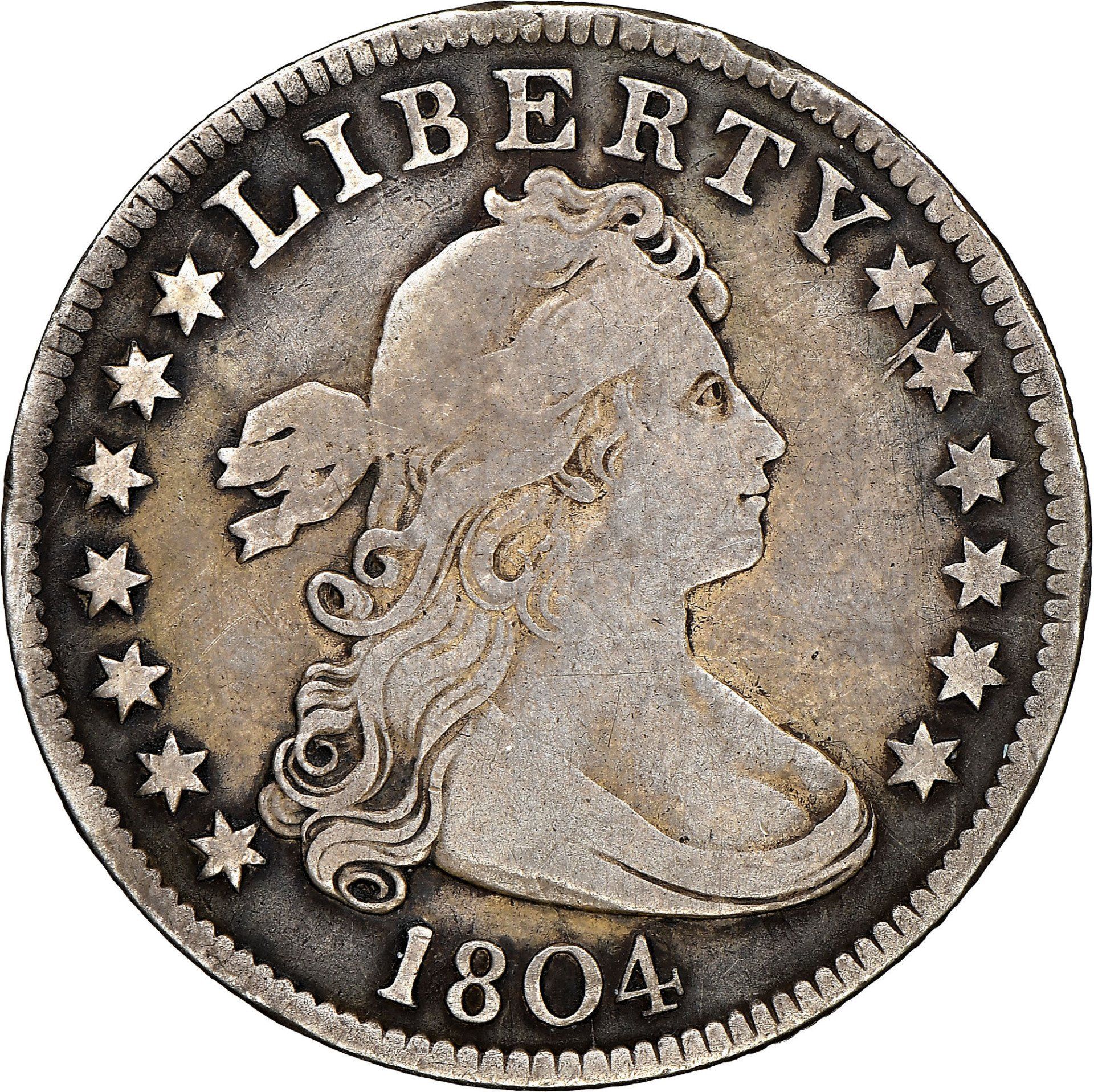 1804 Draped Bust Quarter Image courtesy of NGC