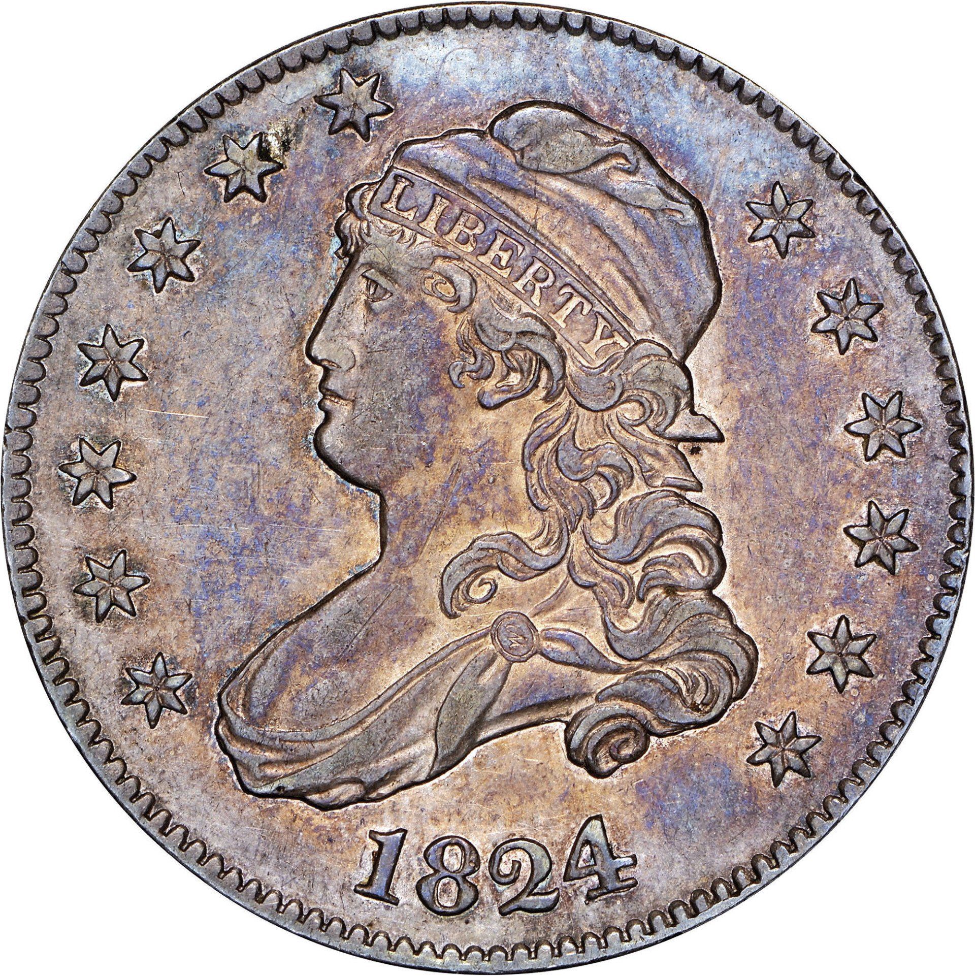 1824 Capped Bust quarter image courtesy of NGC