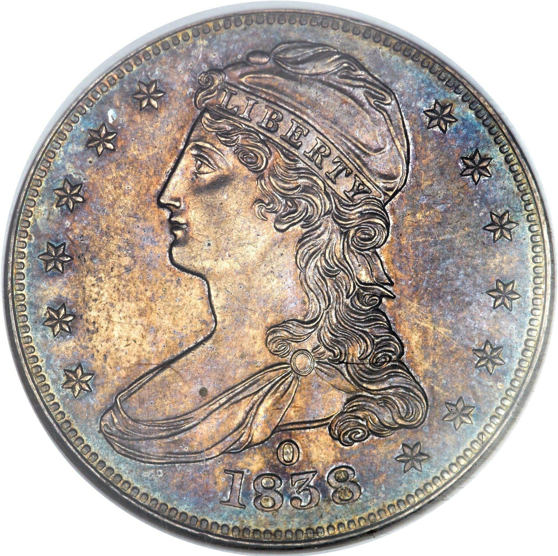 1838 O capped bust half dollar proof - Image courtesy of NGC