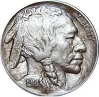 Buffalo Nickels in Good Condition