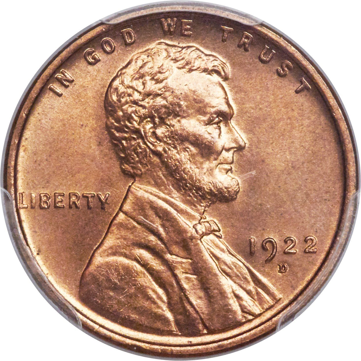 1922-D Lincoln Wheat Cent. Imaged by Heritage Auctions, HA.com