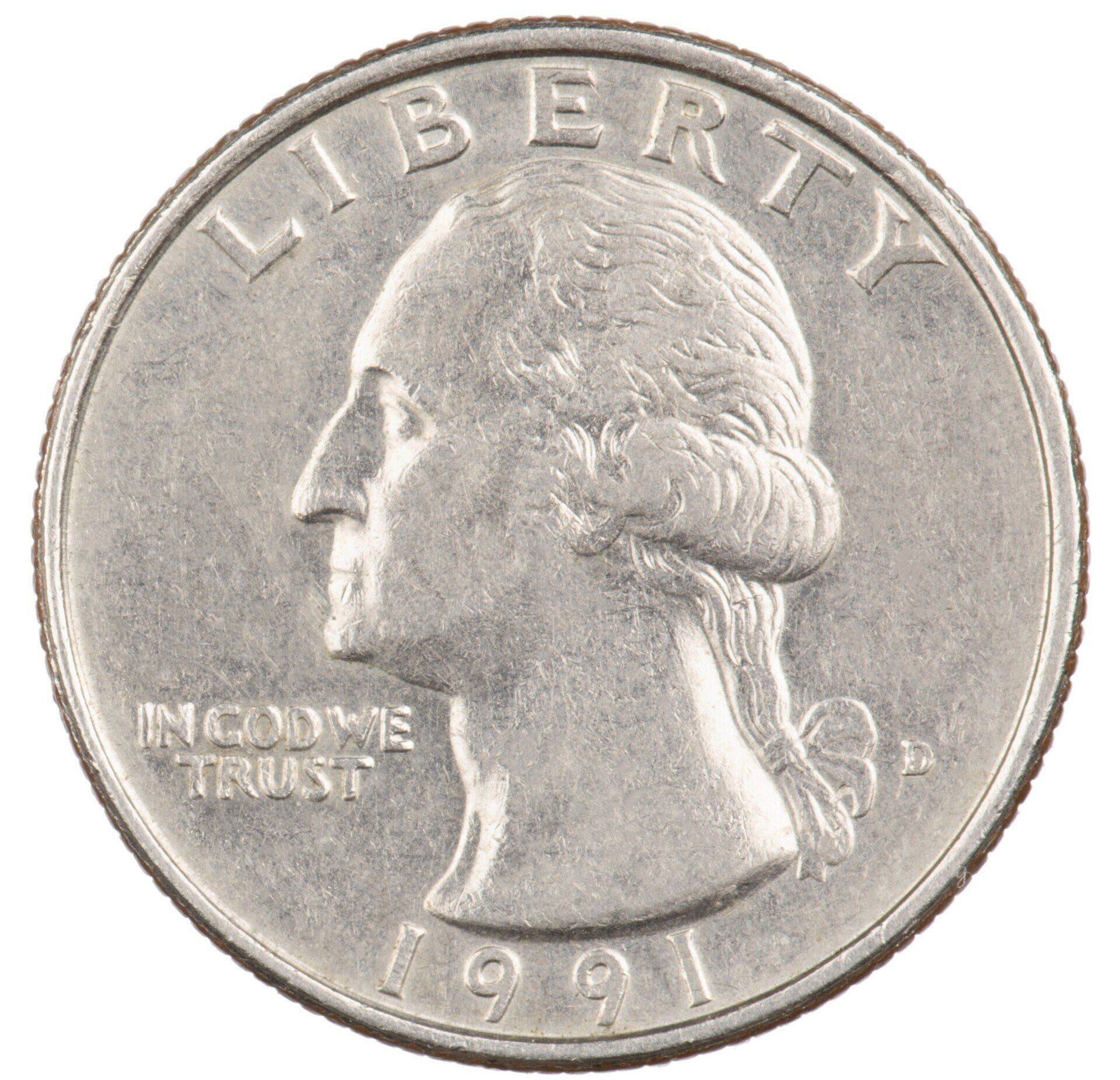 1991 Washington Quarter from the Denver Mint