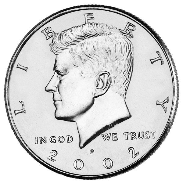 2002 Kennedy Half Dollar (United States Mint Image)