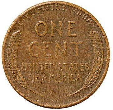 Reverse of a wheat cent