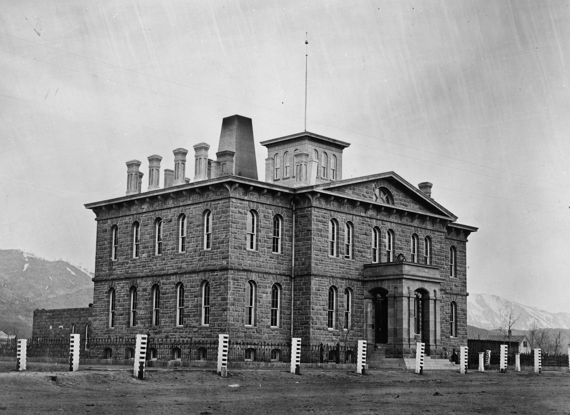 Photograph of the Carson City Mint in 1866