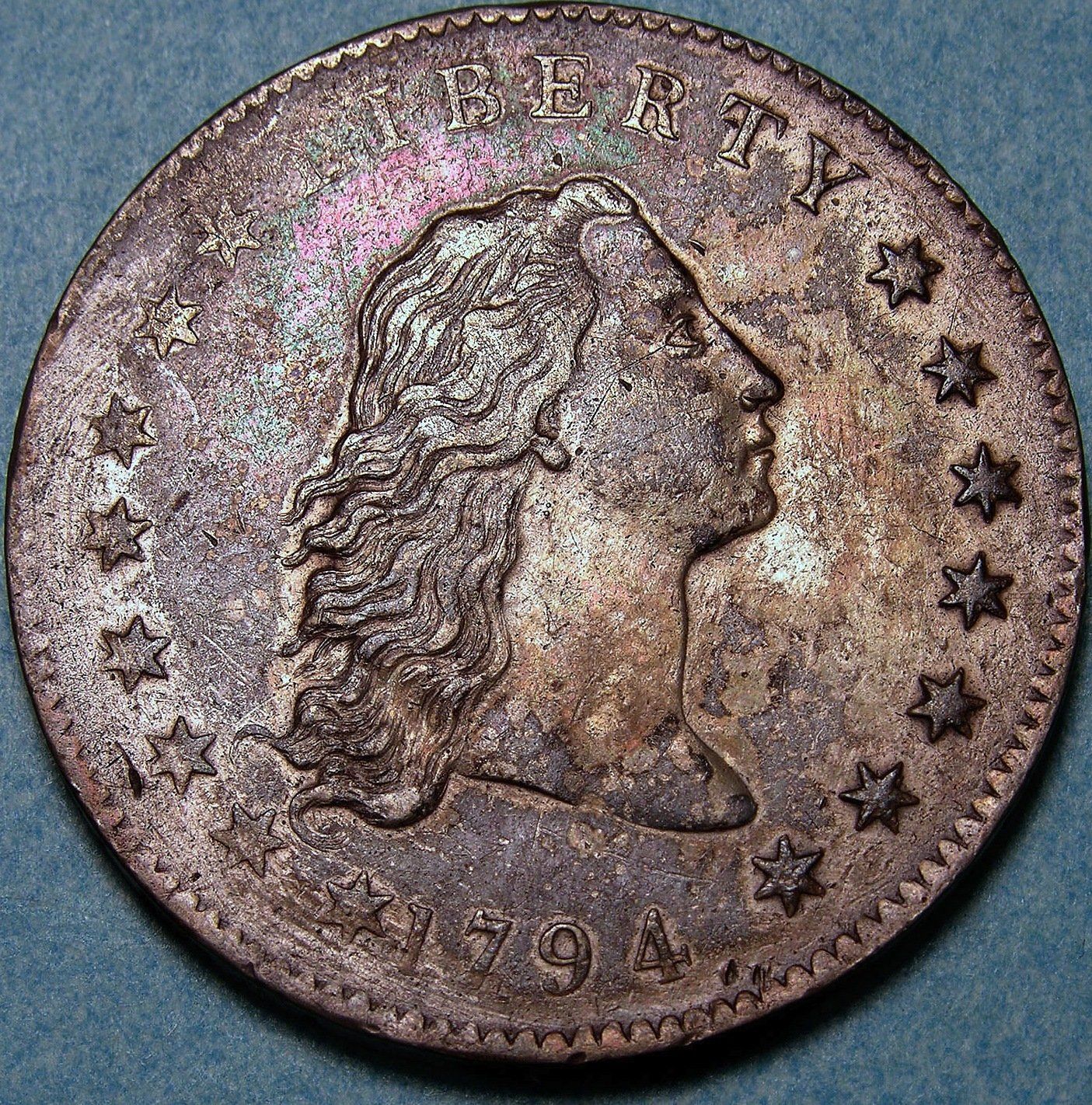 1794 flowing hair dollar - image courtesy of the National Numismatic Collection, National Museum of American History