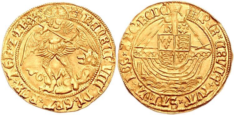 Gold touch-piece of Charles II, pierced for wearing. Portable Antiquities Scheme via Wikimedia Commons (Public Domain (CC0)