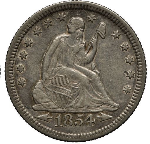 1854 Seated Liberty Dollar