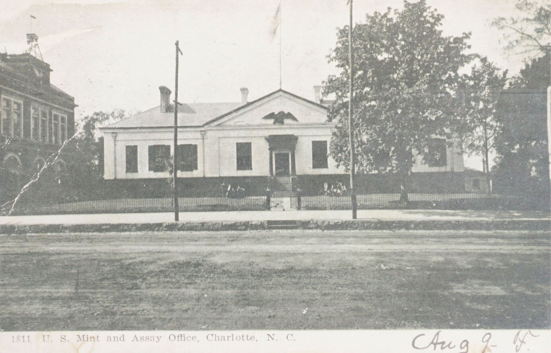 Postcard from 1907 of the Charlotte Mint