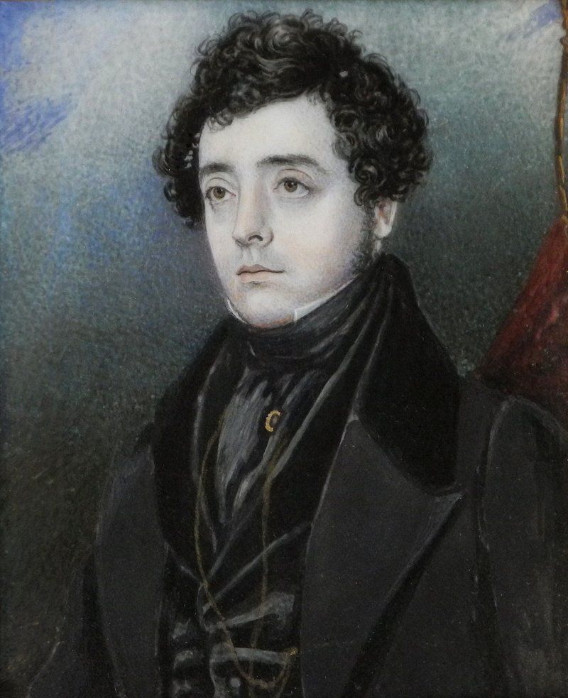 Painting of a young William Barber c. 1840s, from the Barber Coin Collectors Society