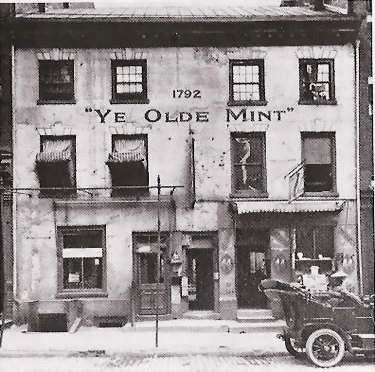 The first Philadelphia Mint building, built in 1792