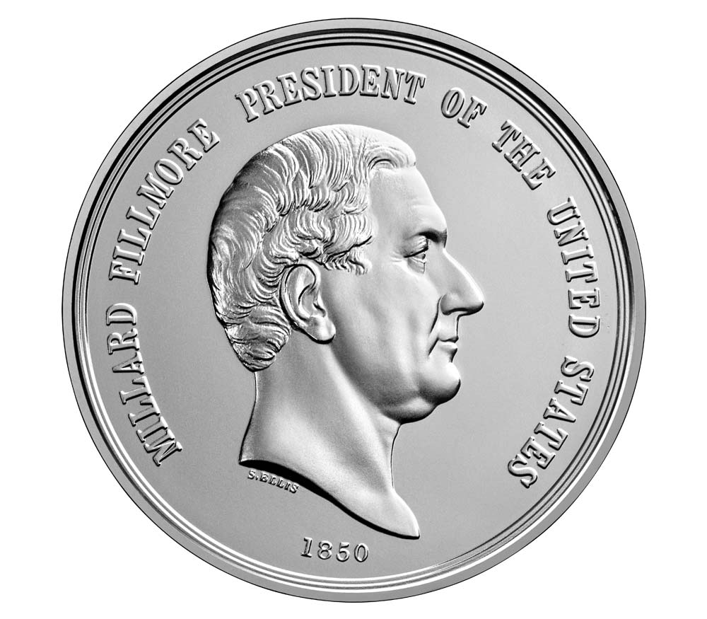 Millard Fillmore Presidential Silver Medal.  United States Mint Image