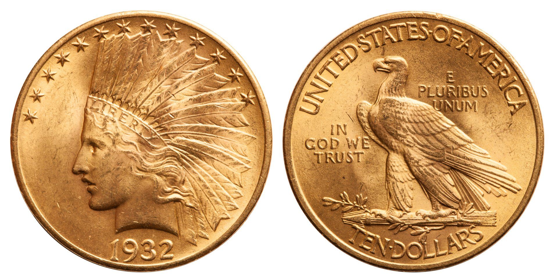 1932 Indian Head Gold Eagle Coin