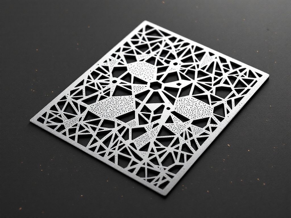 Un morceau de papier avec un motif géométrique dessus