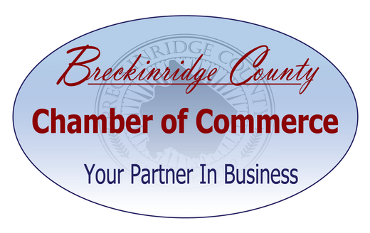 A logo for the breckinridge county chamber of commerce