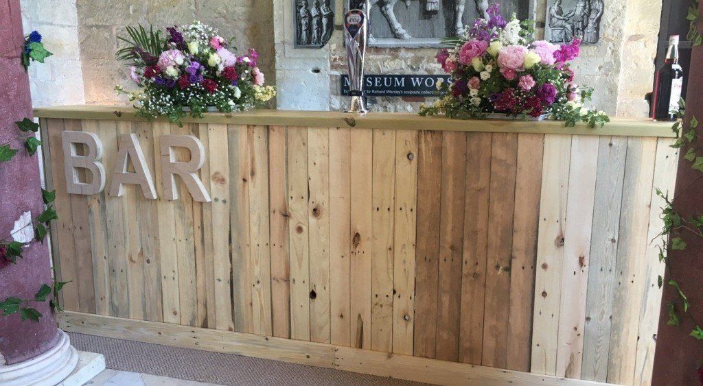 The Events Co Pallet Wood Bar