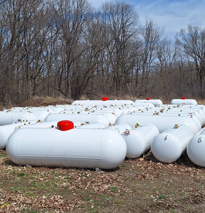 Blue Propane Tanks — Ladysmith, WI — Lemke Oil Company, Inc.