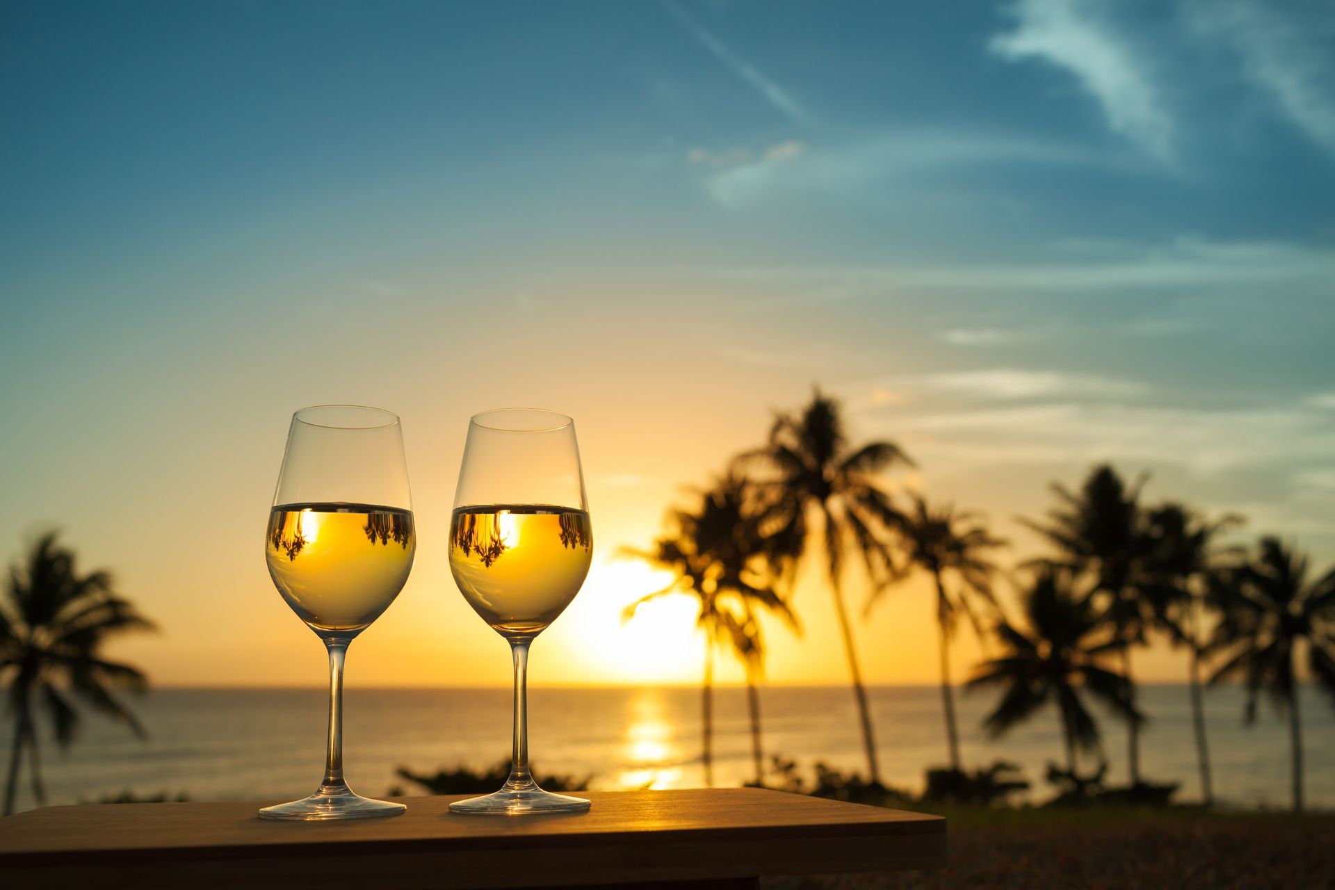 2 cocktail at Sunset in Mexico, Vacation Travel Exclusives