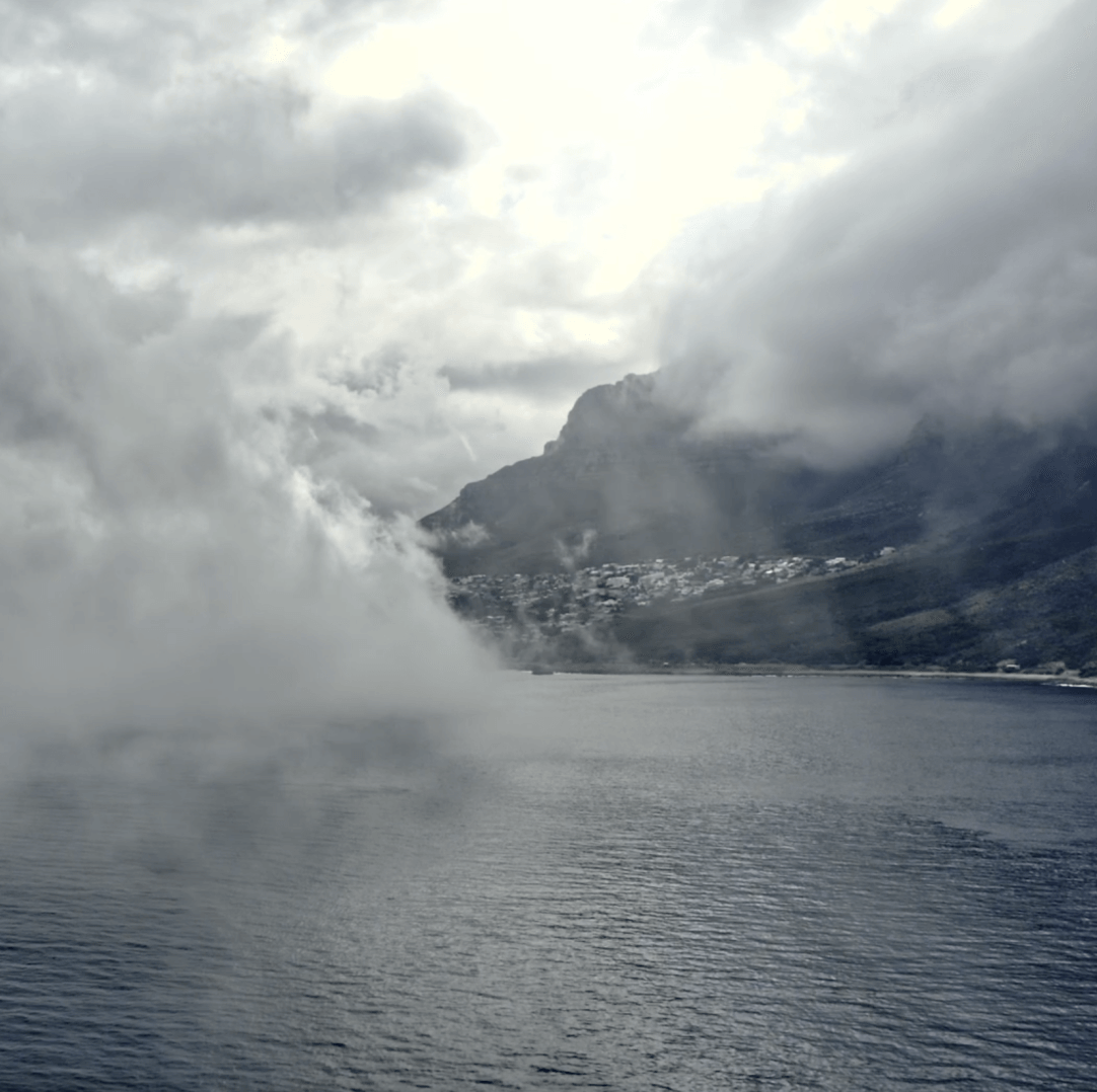 Ocean and fog