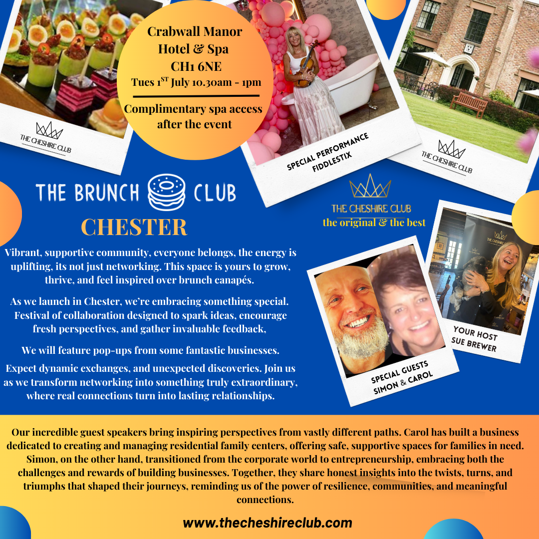 The Brunch Club, Chester, The Cheshire Club, Tuesday 1st July
