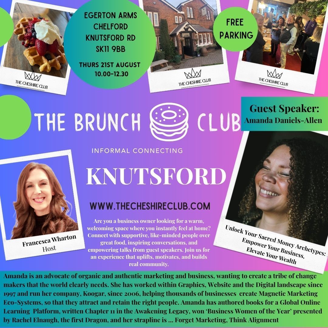 The Brunch Club, Knutsford, The Cheshire Club, 21st August 2025