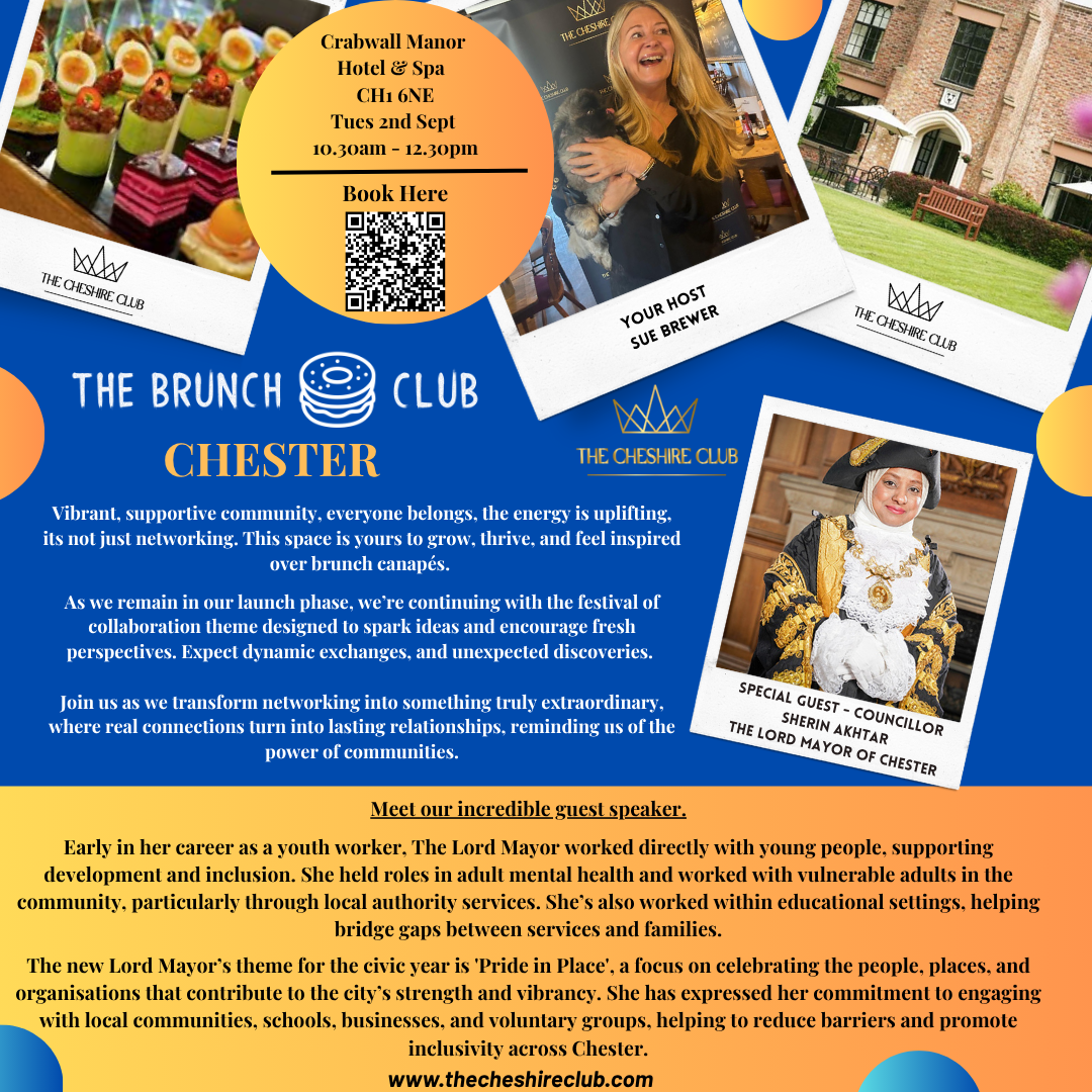 The Brunch Club, Chester, The Cheshire Club 2nd September 2025