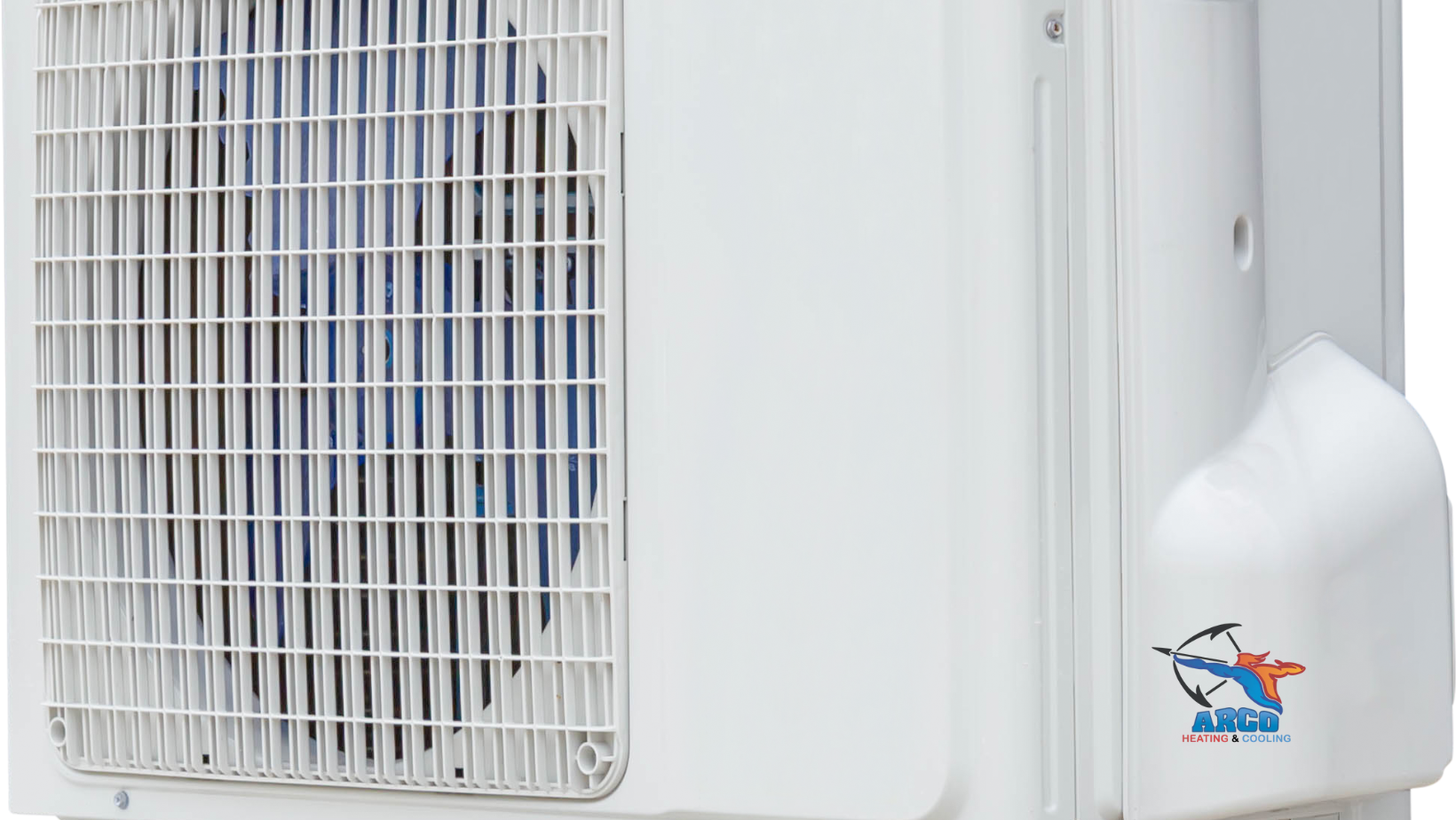 An air conditioner is sitting on the side of a mobile home next to a window.