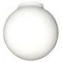 A clear glass ball on a white background.