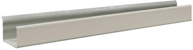 A picture of a white gutter on a white background.