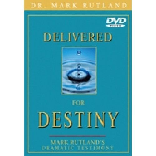 DVD cover: Teal background with title "Delivered for Destiny," and a water droplet image.