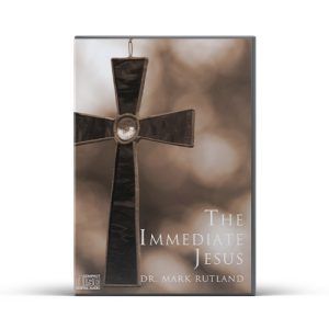 DVD case: cross pendant, "The Immediate Jesus" by Dr. Mark Rutland. Sepia tone.