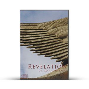 Book cover of Revelation by Dr. Mark Rollard; a close-up of a weathered stone structure with a cloudy sky.