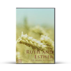 Book cover titled "Ruth and Esther" with wheat stalks in a field.