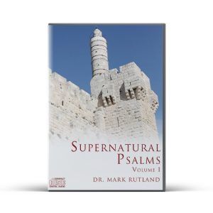 DVD cover, "Supernatural Psalms, Volume I," featuring a stone building and a blue sky.