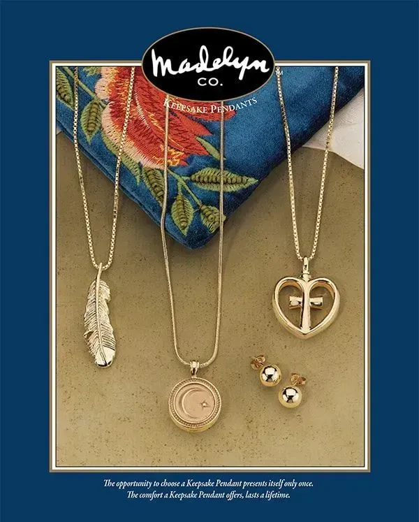 Catalog for Madelyn cremation jewelry